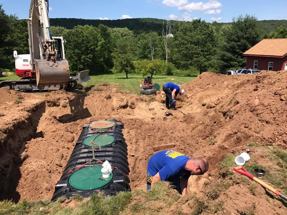 Excavation and septic install work